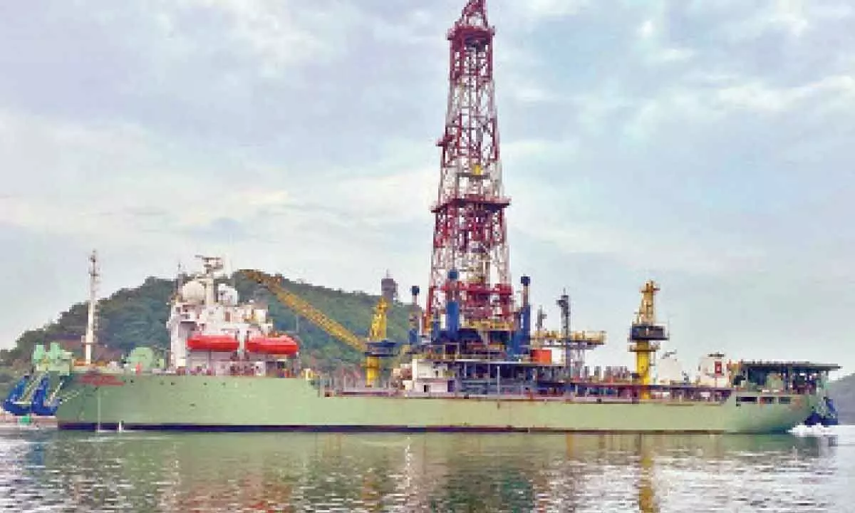 Visakhapatnam: HSL revitalises ONGC drill ship MODU Sagar Bhushan