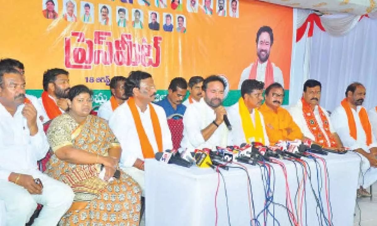 Khammam: BRS govt ruining state, rues Kishan