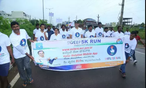 ‘I Vote for sure’ : Over 100 constituencies conduct 5K run in TS