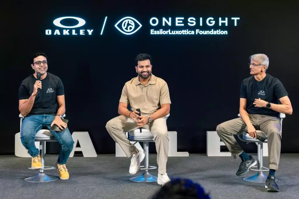 Oakley and Rohit Sharma team up with OneSight Essilor Luxottica Foundation to raise awareness about the importance of good vision