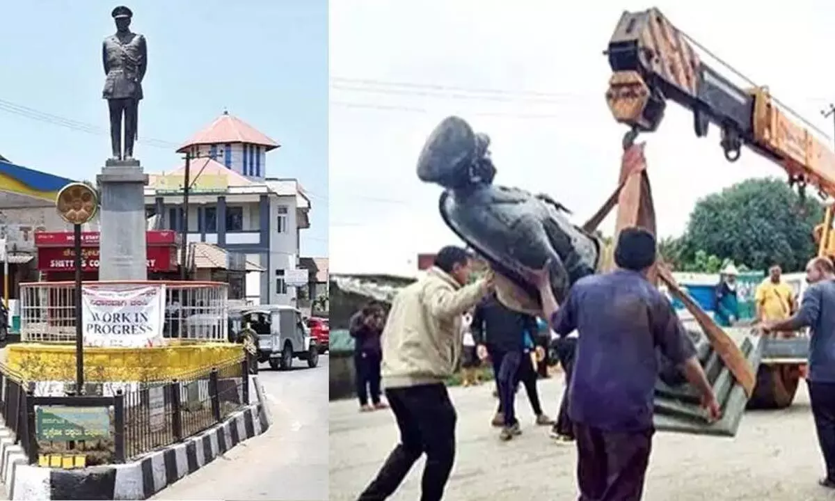 Gen. Thimmaiah’s statue destroyed Codavas wants it reinstated in the same place