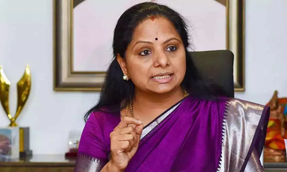 MLC Kavitha appeals to Singareni workers to work for BRS victory