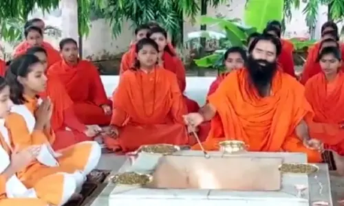 Chandrayaan-3: Ramdev performs yagya in Haridwar for missions success
