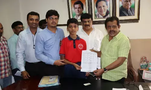 Minister Zameer Ahmed receives public grievances at the KPCC office