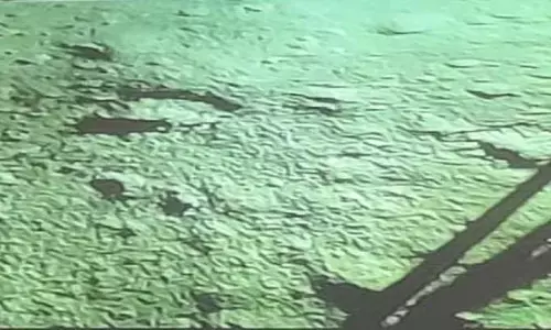 First image from Chandrayaan 3 after landing on moon