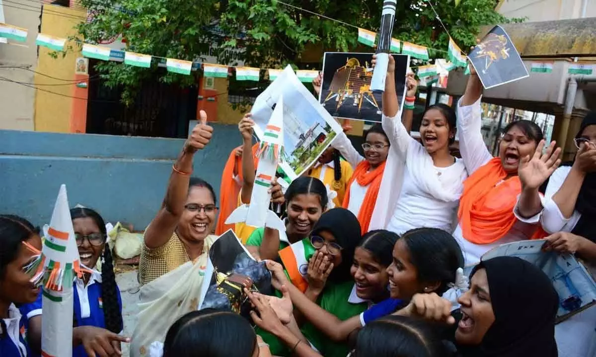 Hyderabad on cloud 9 as Chandrayaan 3 Conquers Moon