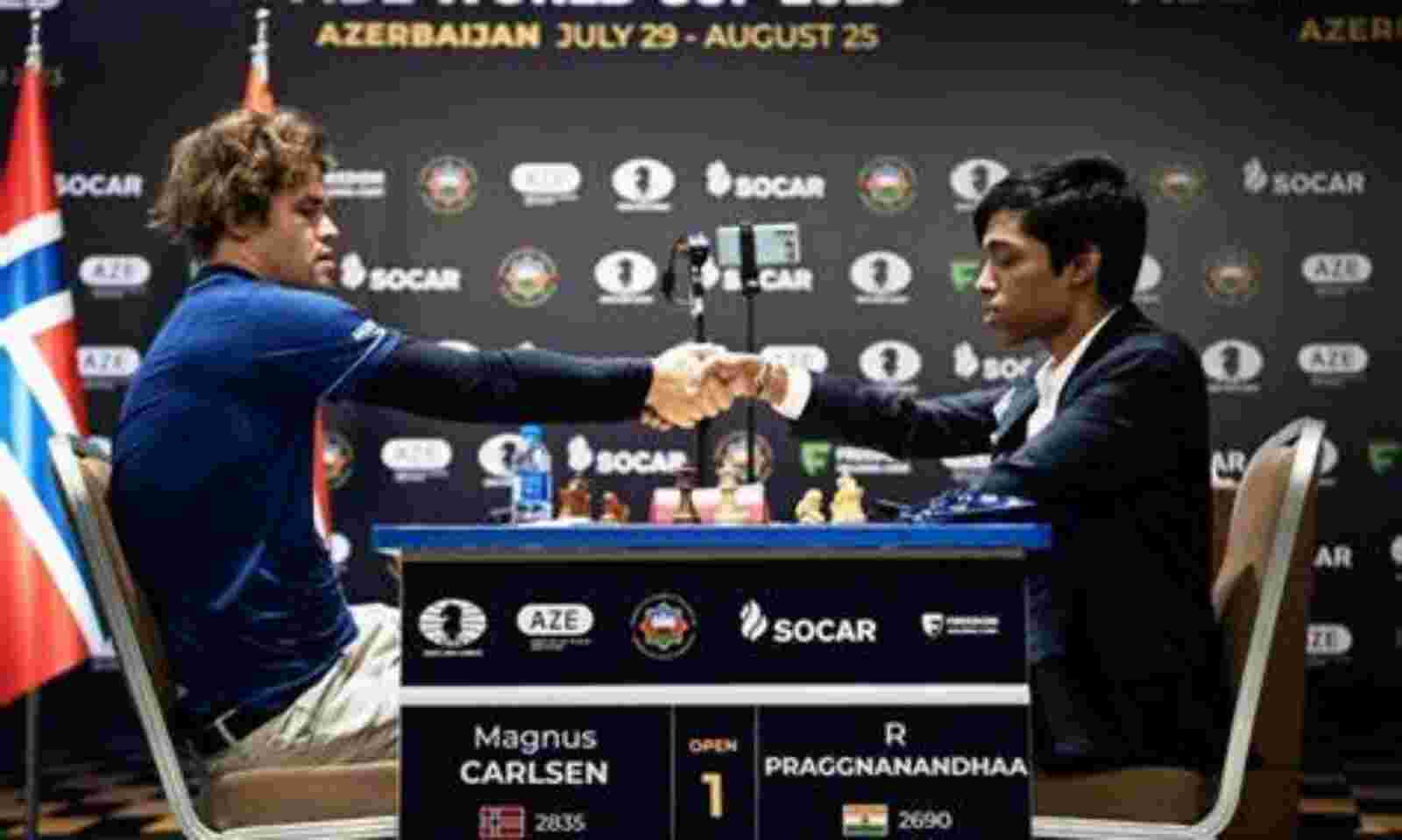 Chess World Cup  Indian Grandmaster R Praggnanandhaa loses Chess World Cup  final to Magnus Carlsen in tiebreak - Telegraph India