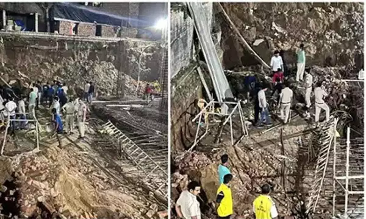 Tragic Building Collapse Claims Lives Of Two Workers In Delhis Okhla Area