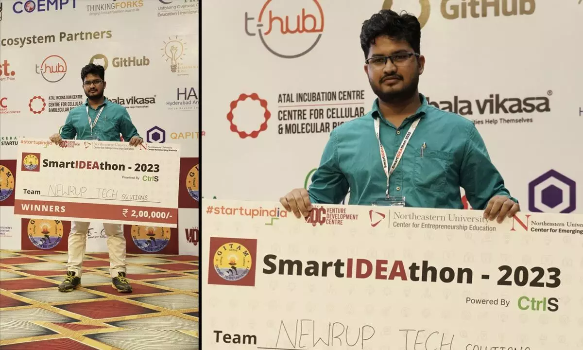 SmartIDEAthon: Odisha student wins Rs 2 lakh, trip to Boston for his innovation