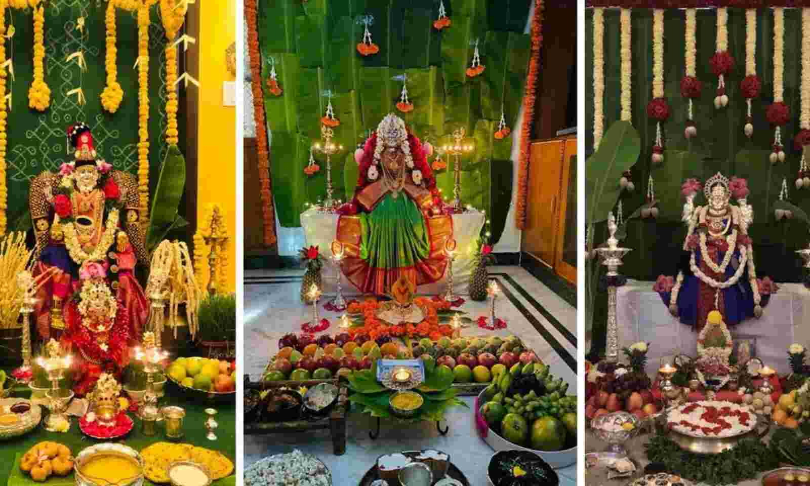 Varamahalakshmi Decoration Ideas at Home 2023- Puja N Pujari