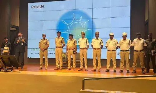 IPS officer gives a head up in traffic awareness at his former institution