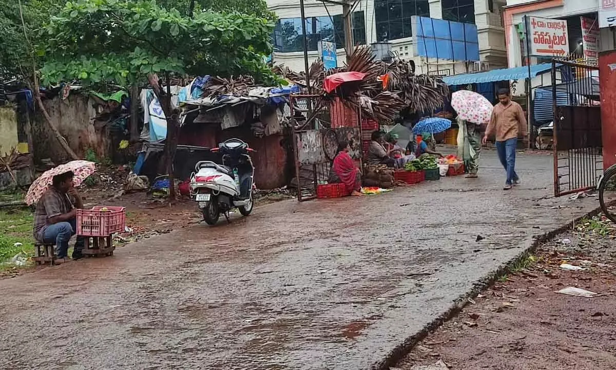 Visakhapatnam: Rain since yesterday night