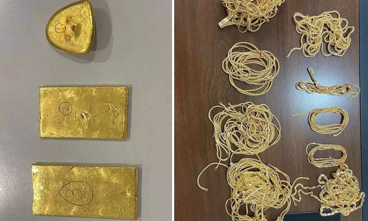 Vijayawada Customs seizes gold worth Rs 6.4 cr