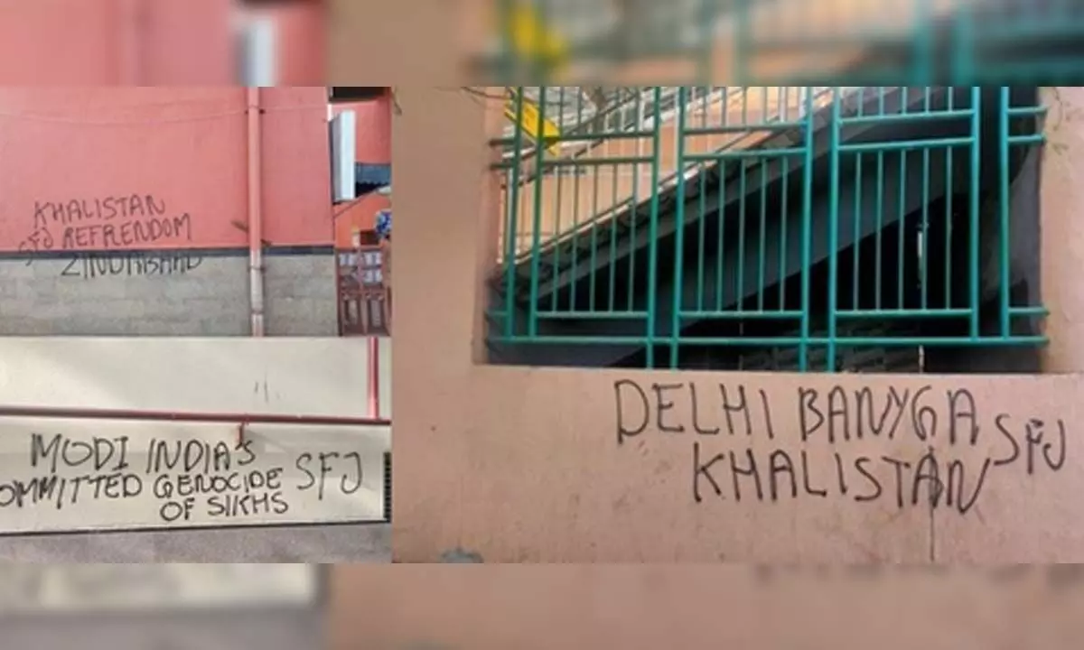 Pro-Khalistan graffiti appear at Delhi metro stations, police lodges FIR