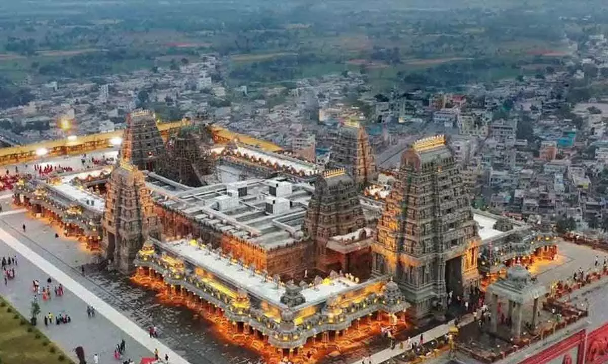 Yadadri temple hundi nets Rs 57.6 lakh