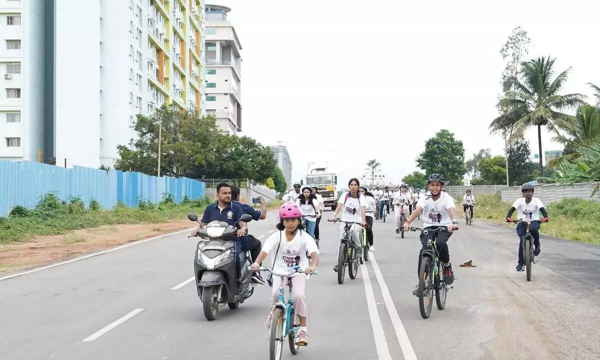 350 people take part in Cyclothon 3.0 to promote a fitter and greener India