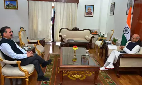 Himachal CM Sukhvinder Sukhu apprises Governor of natural Shiv Pratap Shukla calamity