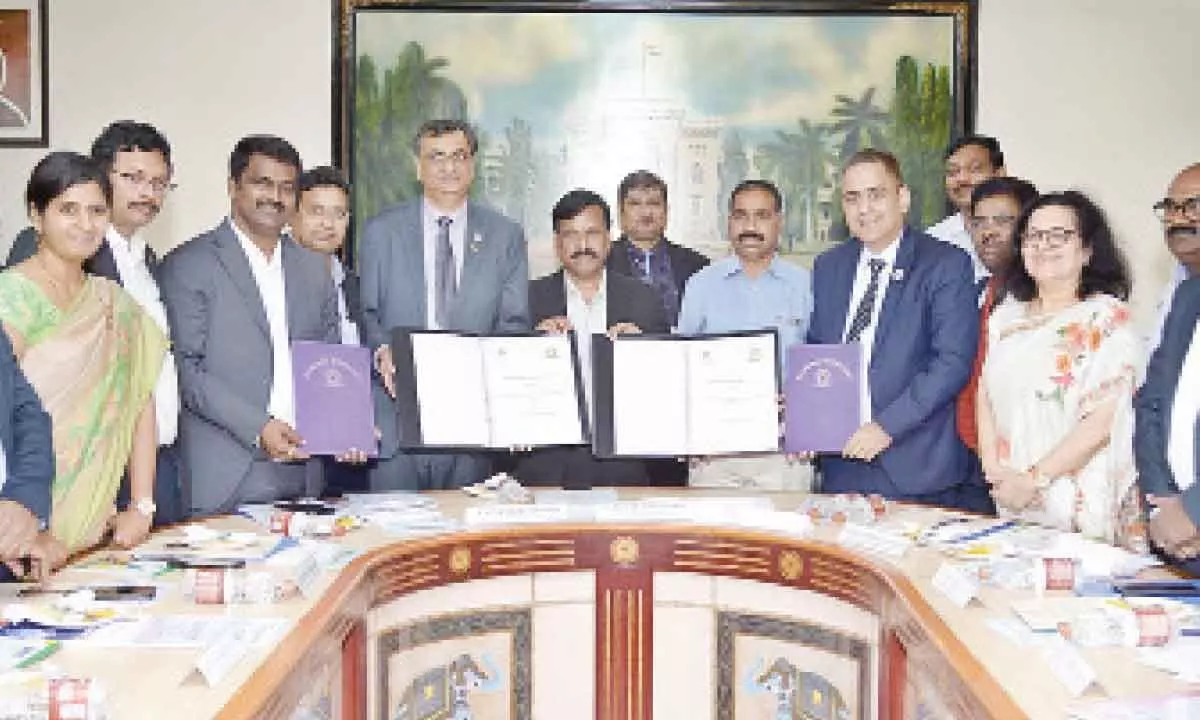 Hyderabad: OU signs MoU with Institute of Chartered Accountants of India