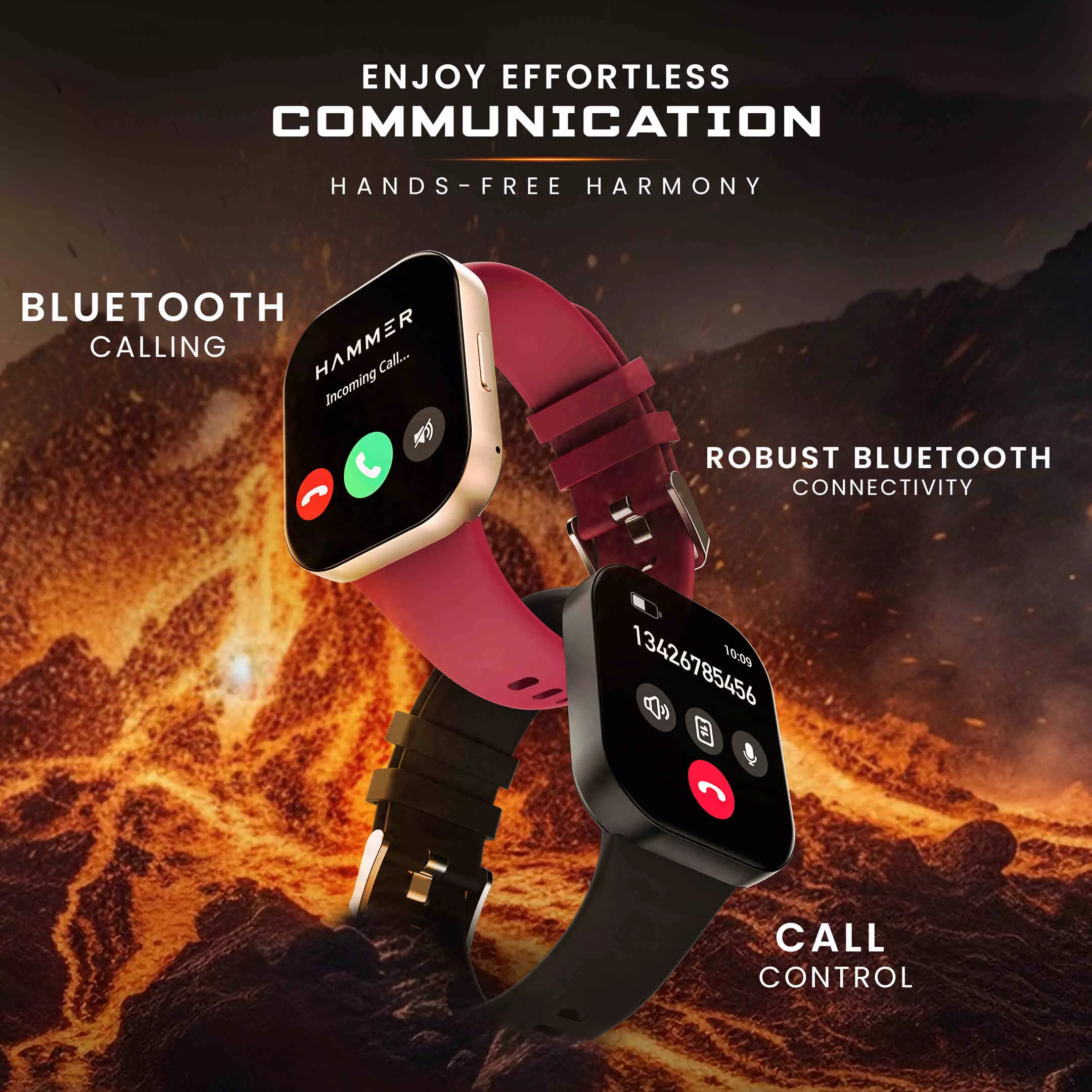 Hammer Glide 1.43 Amoled Round Bluetooth Calling Smartwatch