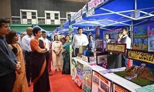 Atishi interacts with students selected as general secretaries of Student Advisory Boards