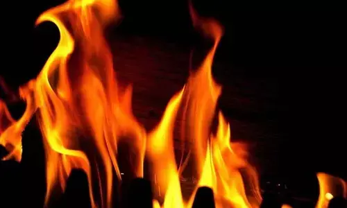 Massive fire engulfs property worth 2 crores in Srisailam