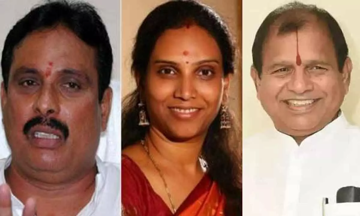 Danam Nagender, P Vijaya Reddy, Chintala Ramchandra Reddy