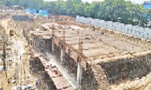 Three underground tanks are under construction to meet water demands across the station