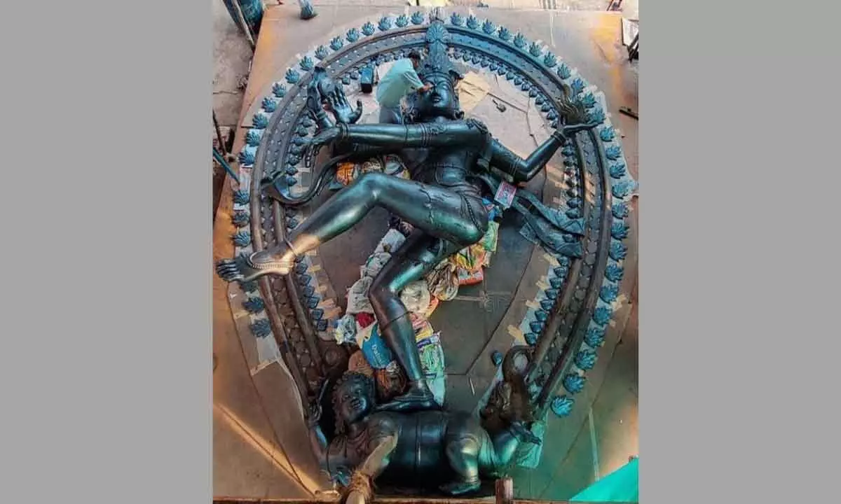 28-foot Nataraja statue being installed at G20 Summit venue made using ancient casting technique