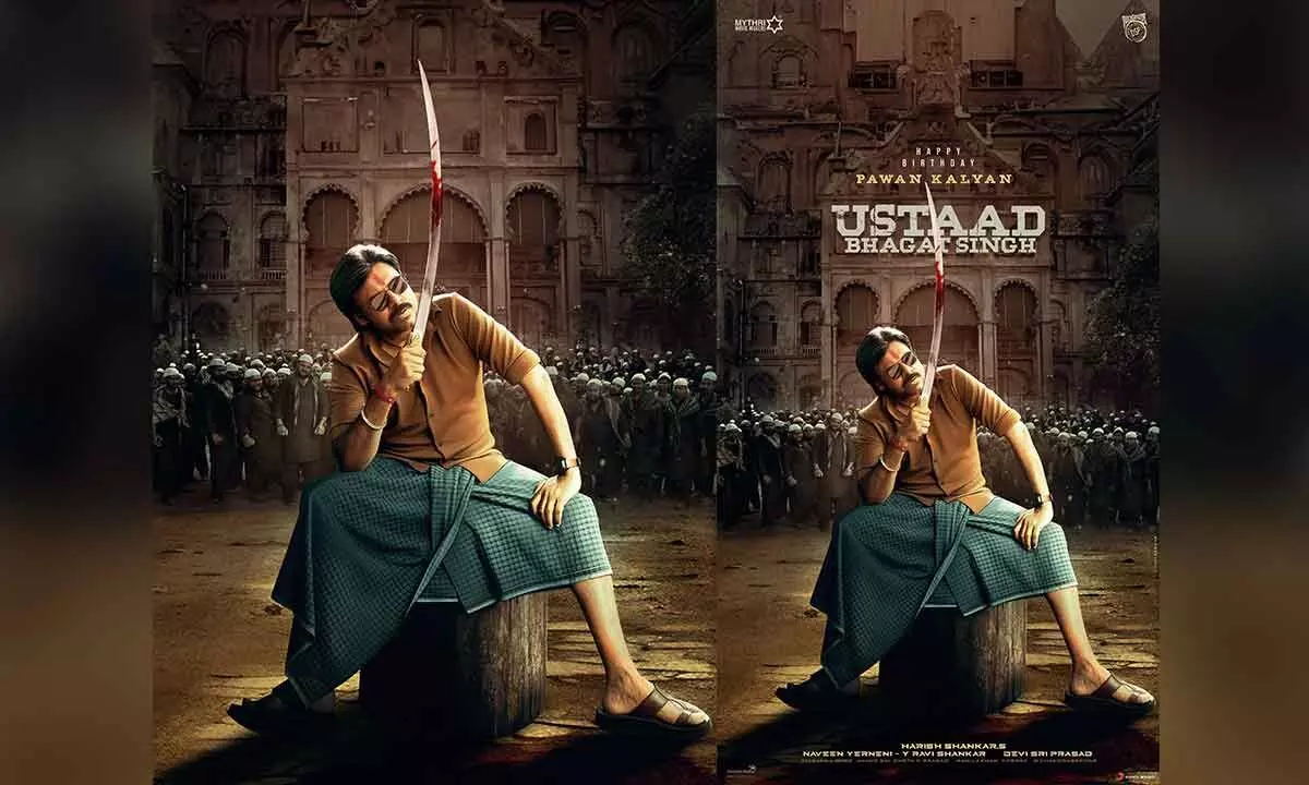 ‘Ustaad Bhagat Singh’ mass swag in birthday special poster