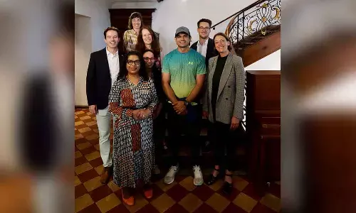 Switzerland Tourism felicitates Neeraj Chopra at Zunfthaus zur Zimmerleuten on his recent gold win