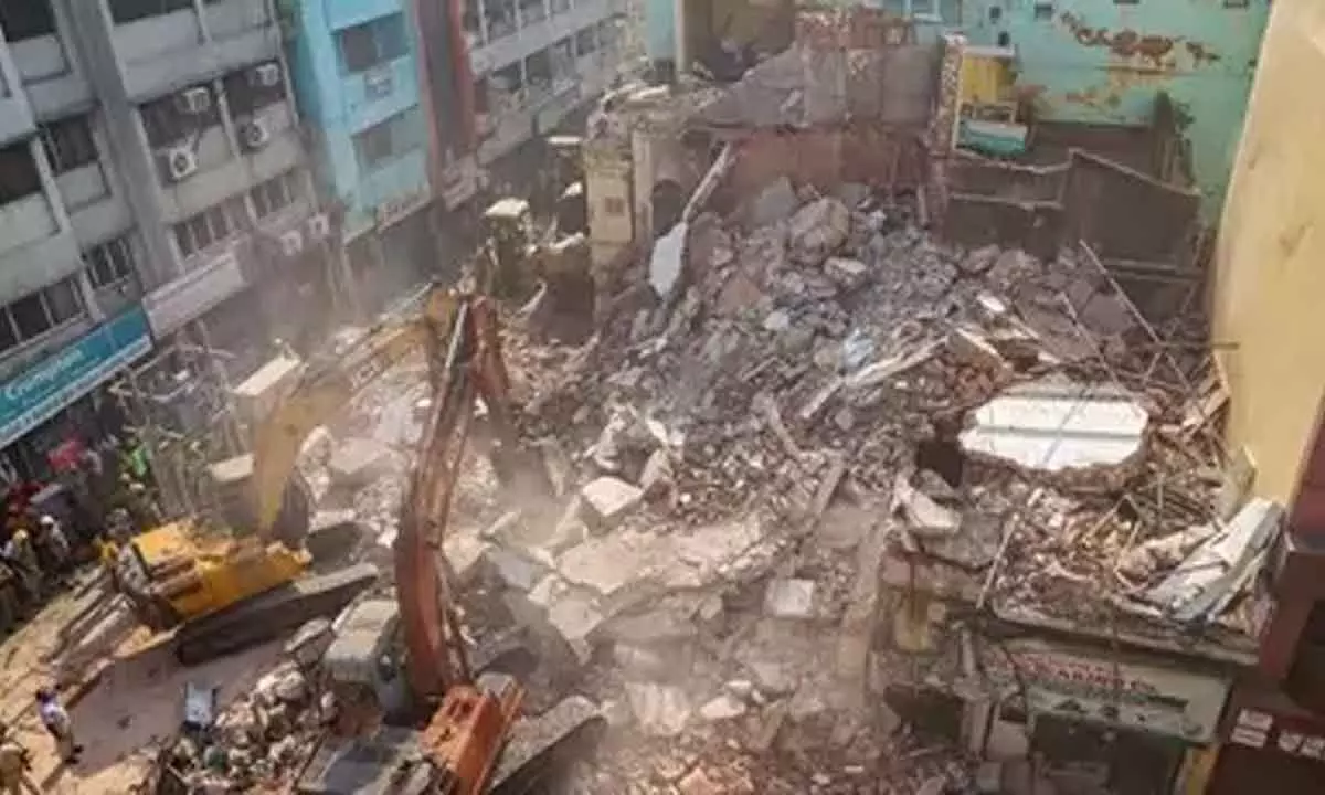 Tragic Building Collapse In Maharashtras Thane District Claims Lives Of Infant And Woman