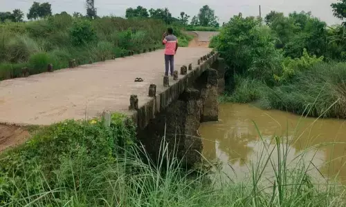 Submersible Bridge across Relligadda rivulet in Ponduru mandal