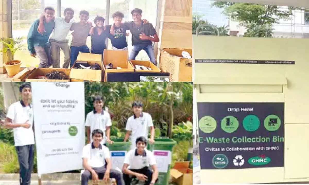 Hyderabad: City school students unveil smart bin for better waste management