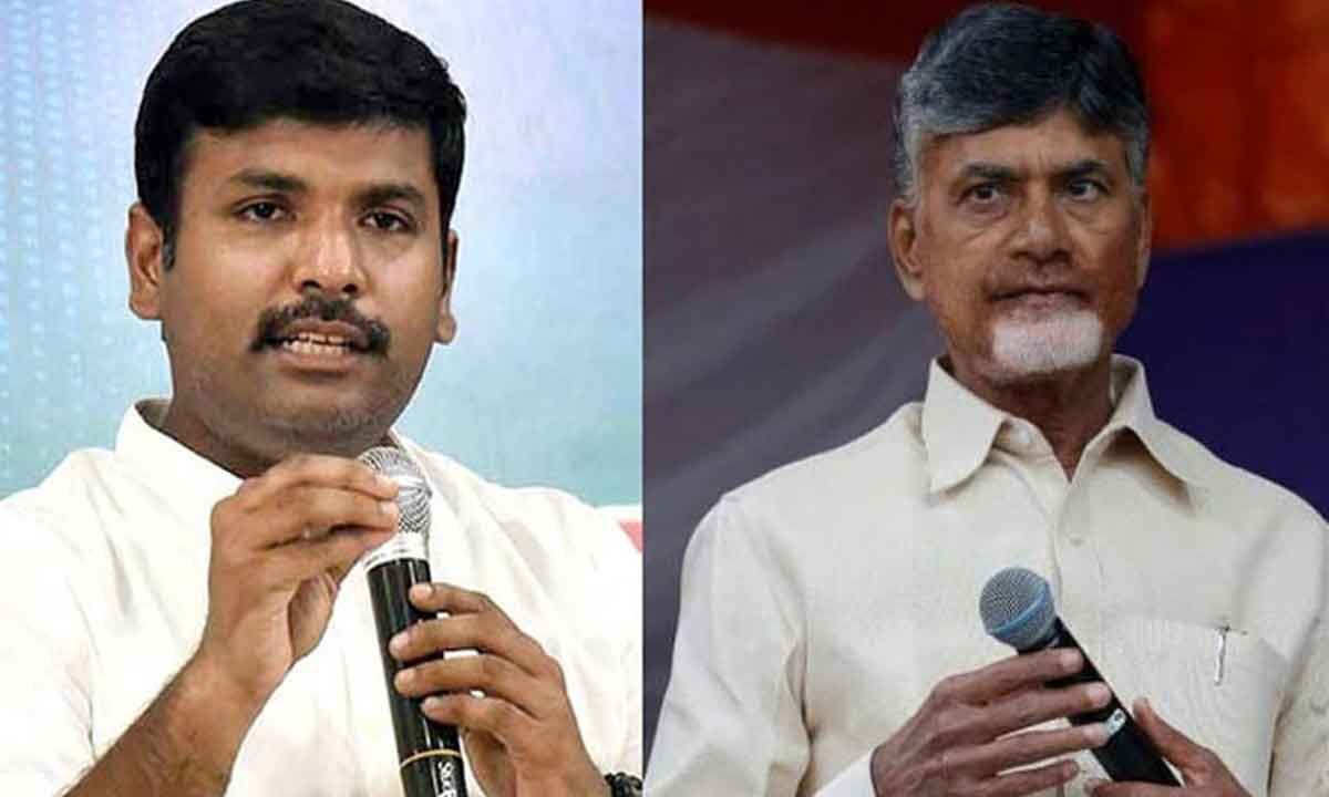 Gudivada Amarnath dares Chandrababu to respond on IT notices