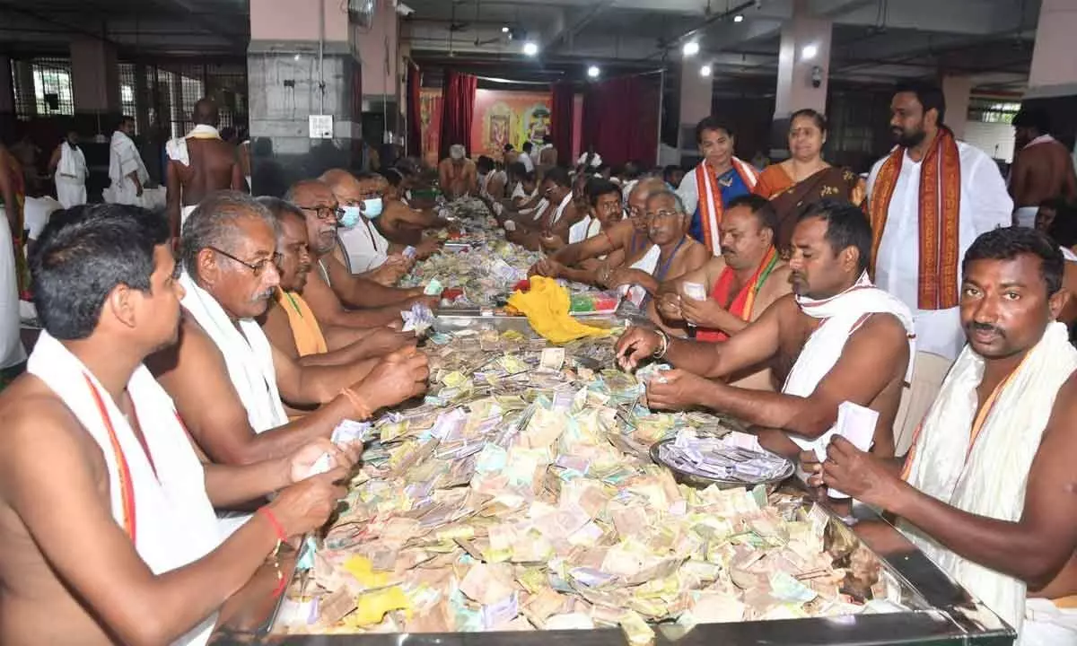 Vijayawada: Durga temple gets Rs 3.12 cr Hundi income