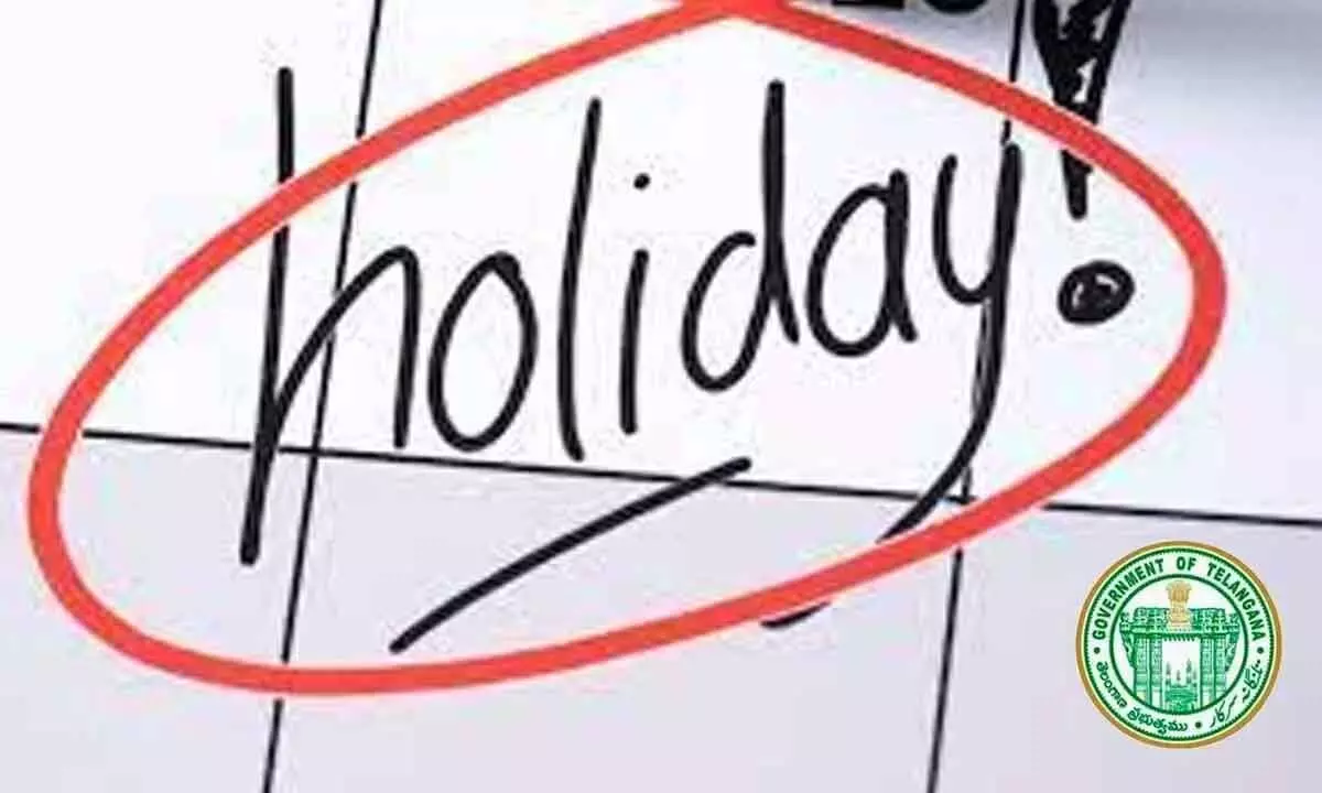Telangana Education Department declared a holiday