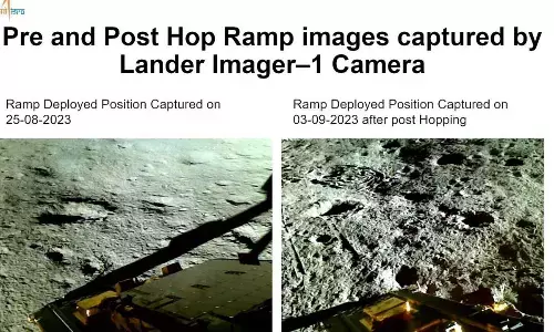 Vikram hops on Moon, bids good night