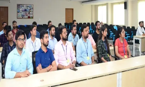 Central assitant section officers of different States witnessing the State government schemes power point presentation by district Additional Collector Bhaskar Rao in Yadadri- Bhongir district collectorate on Tuesday