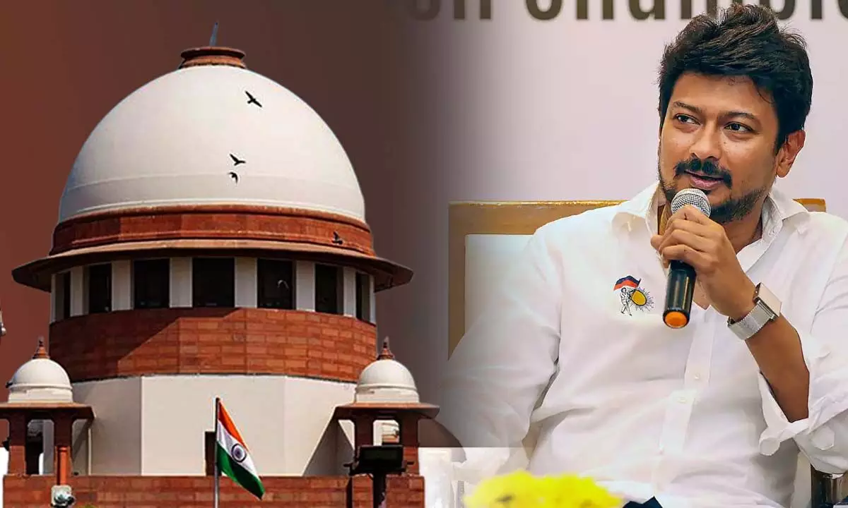 Supreme Court petition has been filed against Udhayanidhi Stalin and A Raja for their derogatory remarks on Sanatan Dharma