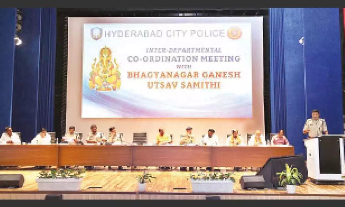 City police holds inter-dept meeting for smooth conduct of Ganesh fest