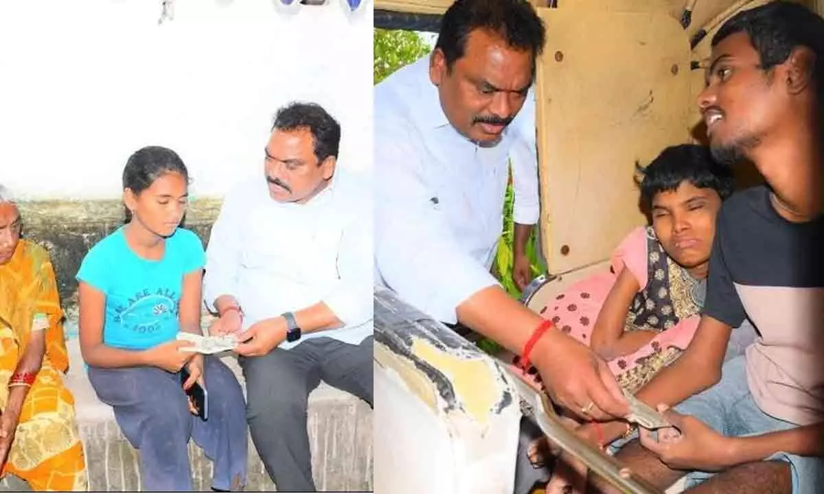 Karimnagar: MLA Sunke Ravi Shankar goes to aid of orphan