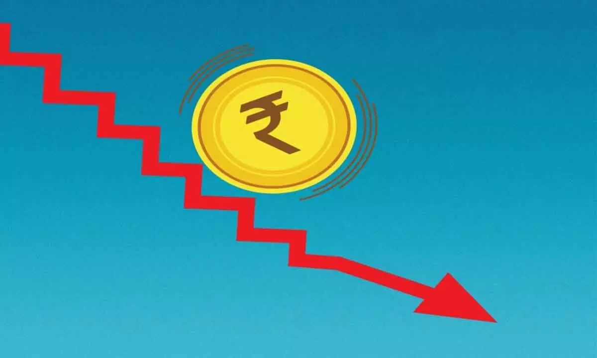 Rupee falls 9ps to all-time low