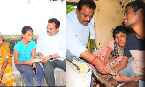 Karimnagar: MLA Sunke Ravi Shankar goes to aid of orphan