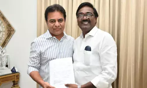 Minister KTR and Minister Puvvada Ajay Kumar