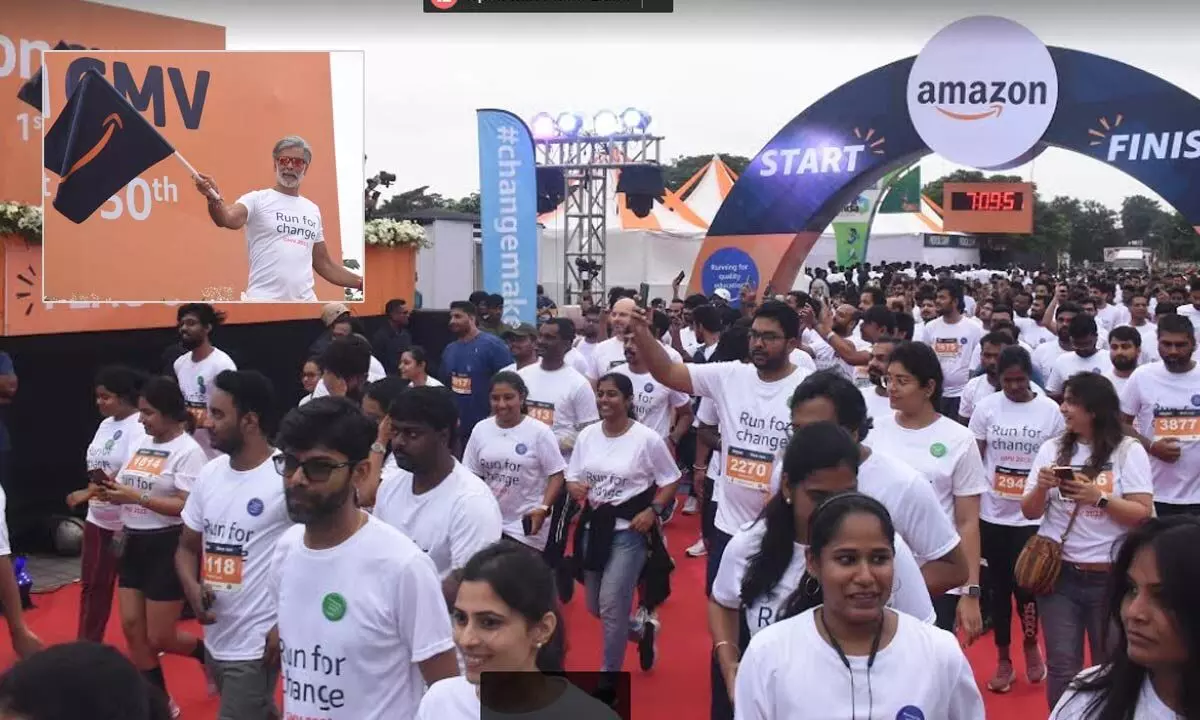 Amazon Run For Change flagged off by Milind Soman