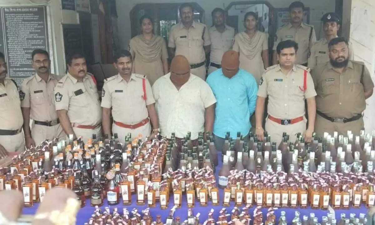Seizure of 504 bottles of Yanam liquor