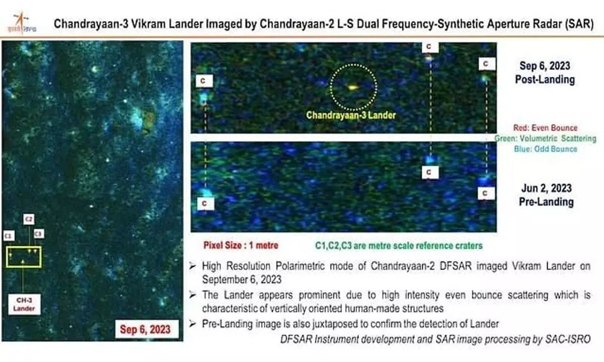 Chandrayaan-2 orbiter clicks Vikram lander