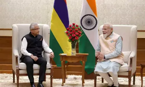 Prime Minister meets Prime Minister of Mauritius, Pravind Kumar Jugnauth