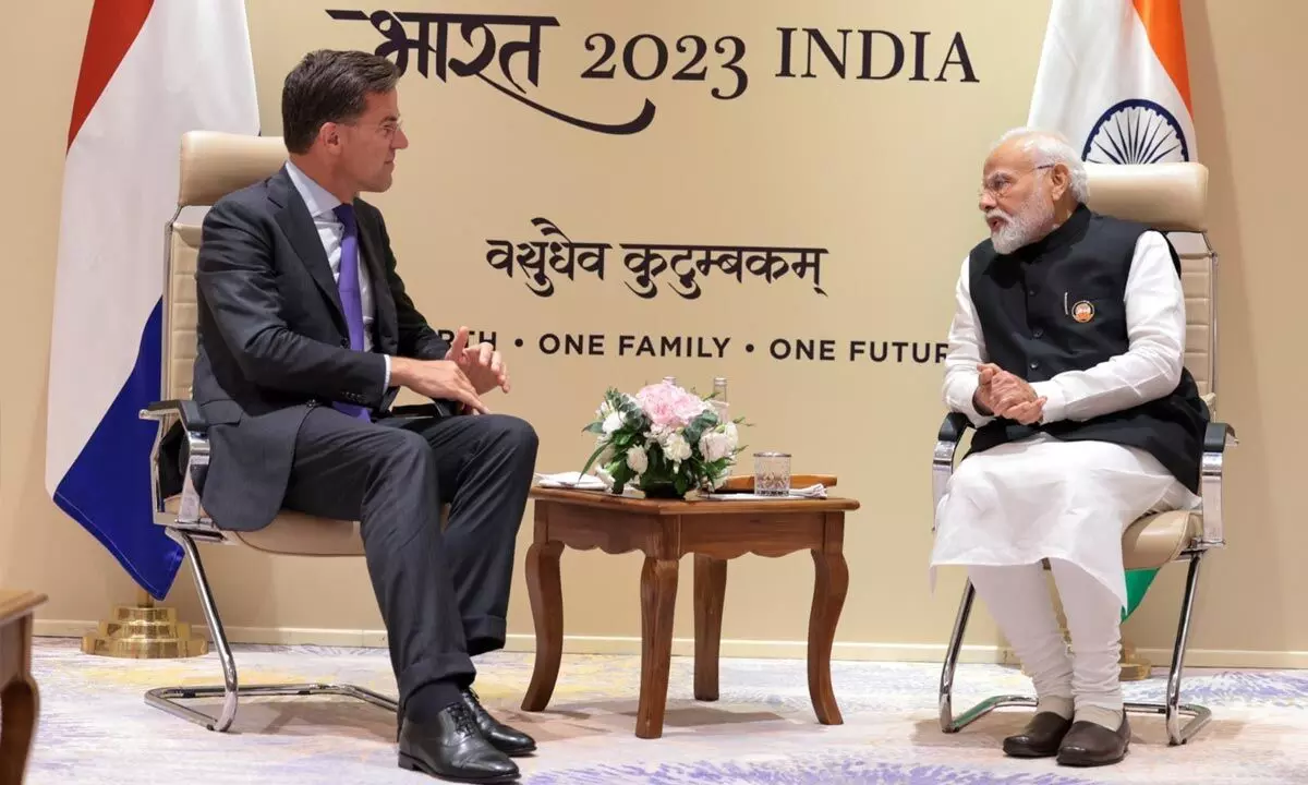 PM Modi holds bilateral meeting with Netherlands PM
