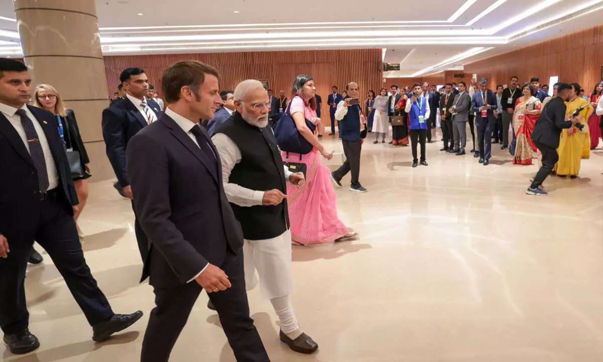 PM Modi and French President Macron hold bilateral talks